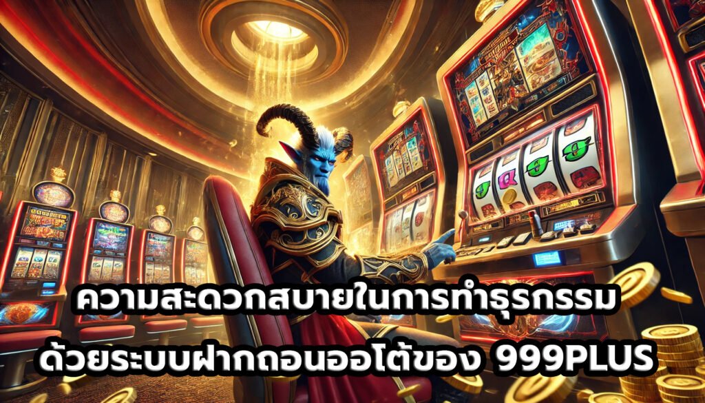 ความสะดวกสบายในการทำธุรกรรมด้วยระบบฝากถอนออโต้ของ 999PLUS