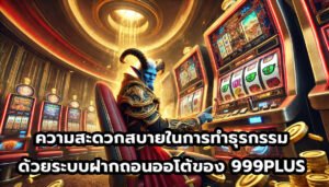 ความสะดวกสบายในการทำธุรกรรมด้วยระบบฝากถอนออโต้ของ 999PLUS